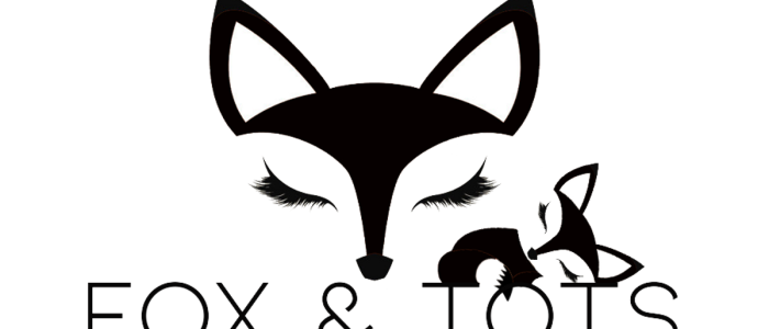 Fox & Tots: adorable foto del zorro y niños - ilustración colorida y tierna