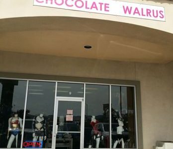 Foto de una morsa de chocolate: dulce y adorable ilustración de postre