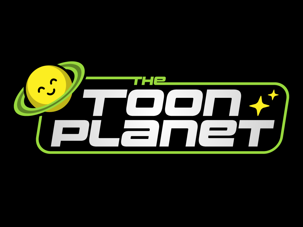 Toon Planet: Ilustración colorida de planeta animado – Arte digital de dibujos animados