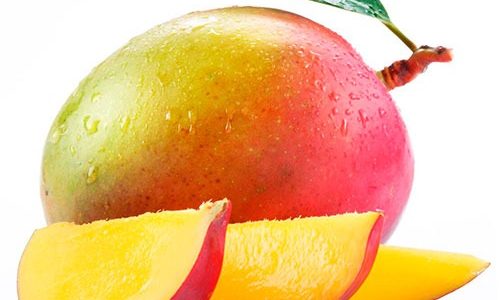 Foto de mango jugoso, fruta tropical rica en vitaminas y recetas saludables